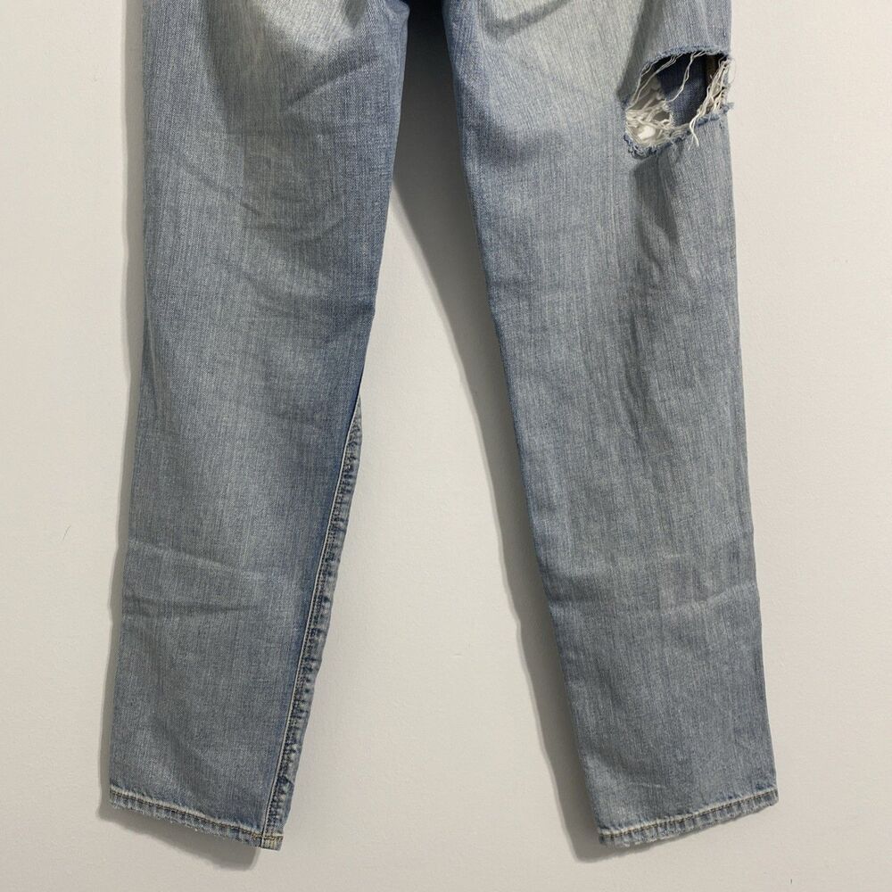 American Eagle Jeans Women's 6 Blue Tomgirl Ripped Distressed Destroyed Trashed - Picture 7 of 12